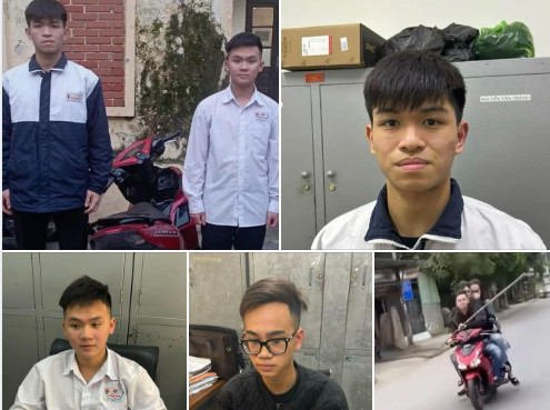Công an quận Kiến An:  Xử lý nghiêm 3 thanh niên điều khiển xe mô tô không đội mũ bảo hiểm, phóng nhanh, lạng lách, đánh võng